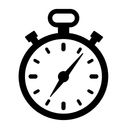 Иконка секундомера с молнией, символизирующая скорость разработки нейросетевых систем анализа почв агрокомплексов