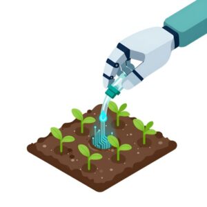 Роботизированная рука настраивает капельный полив в рамках разработки нейросетевых систем анализа почв агрокомплексов